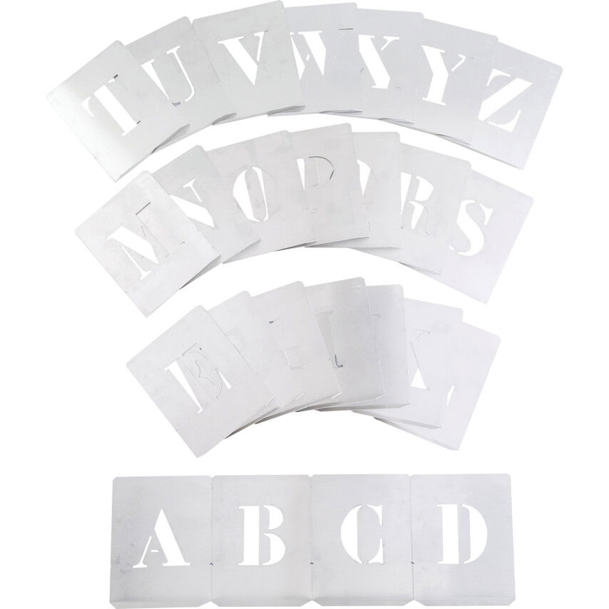 70MM ACÉL STENCIL BETŰK (26 DB-OS KLT.) termék fő termékképe