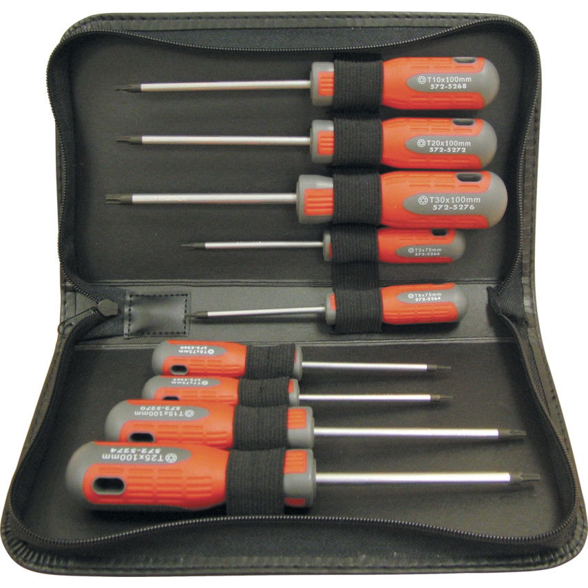 9 DB-OS TORX PRO-TORQ CSAVARHÚZÓ KÉSZLET termék fő termékképe