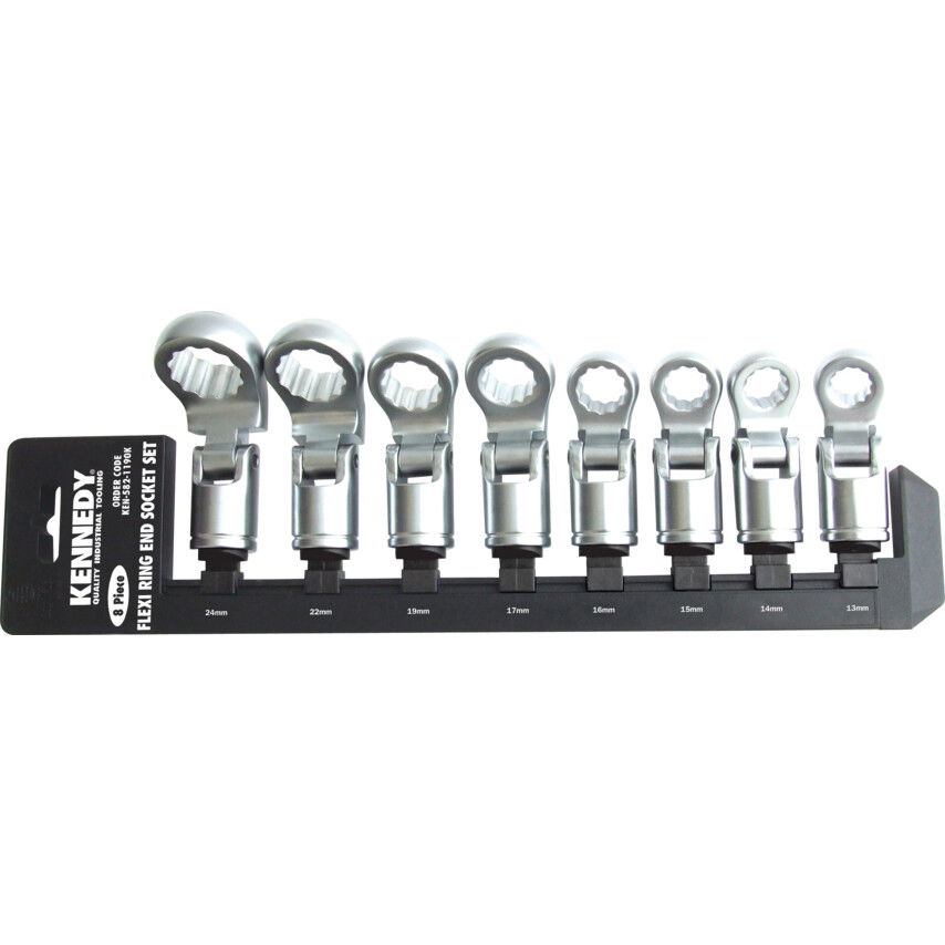 13-24MM DÖNTHETŐ VÉGCSATLAKOZÓS CSAVARKULCSFEJEK SET 1/2" S/D 8-PCE termék fő termékképe