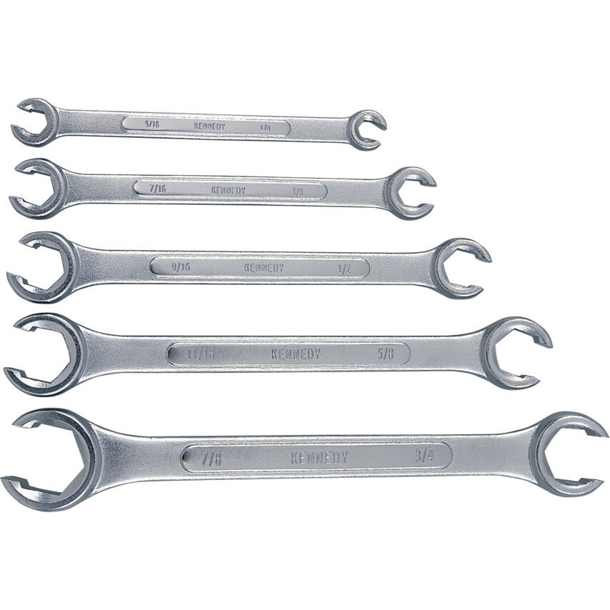 1/4"-7/8"A/F IPARI FÉKCSŐKULCS KÉSZLET (5) termék fő termékképe