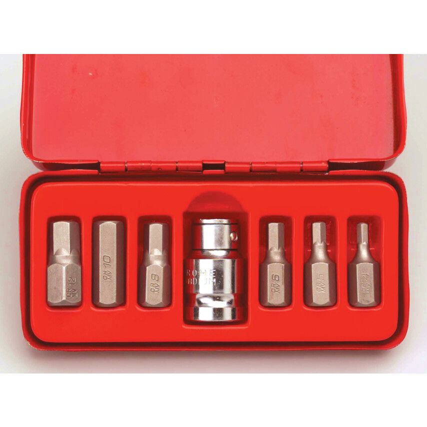 HATSZÖG BIT KÉSZLET 1/2" MEGHAJTÓVAL 7 DB-OS termék fő termékképe