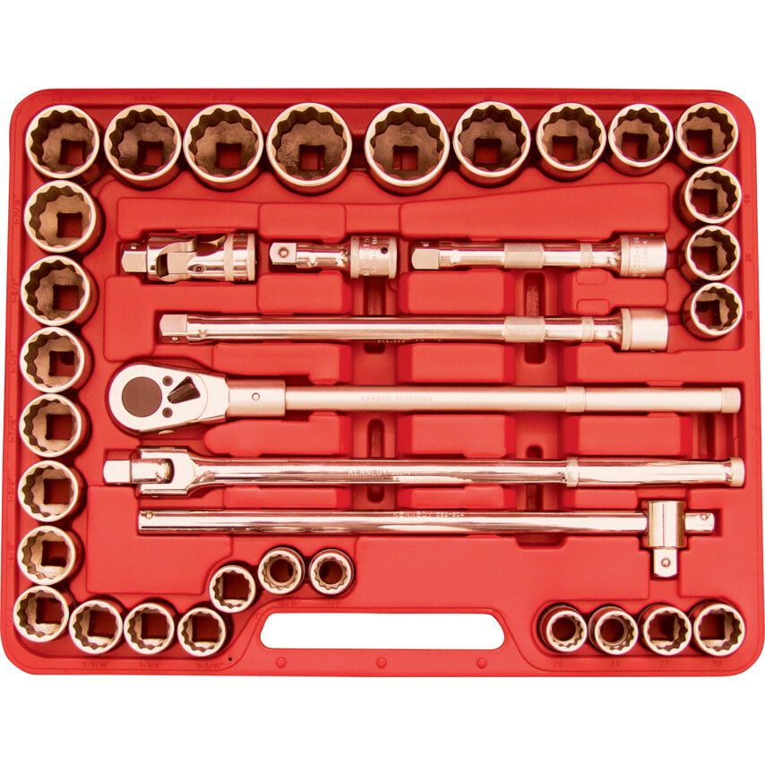 METRIKUS/AF DUGÓKULCS KÉSZLET 3/4" MEGHAJTÓVAL (36 DB-OS) termék fő termékképe