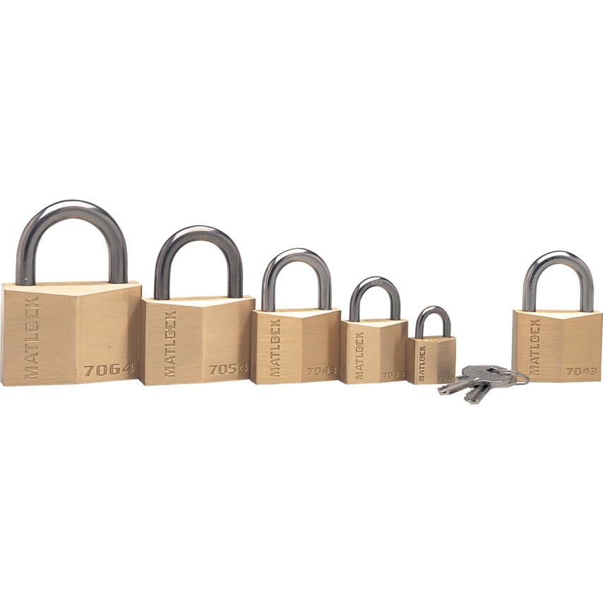 40X22MM SÁRGARÉZ LAKAT EDZETT ACÉL KENGYELLEL termék fő termékképe