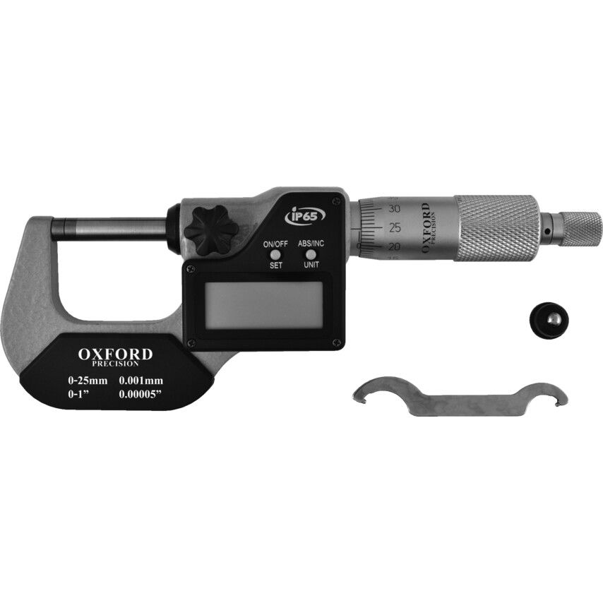 0-25MM/0-1" IP65 DIGITÁLIS KÜLSŐ MIKROMÉTER termék fő termékképe
