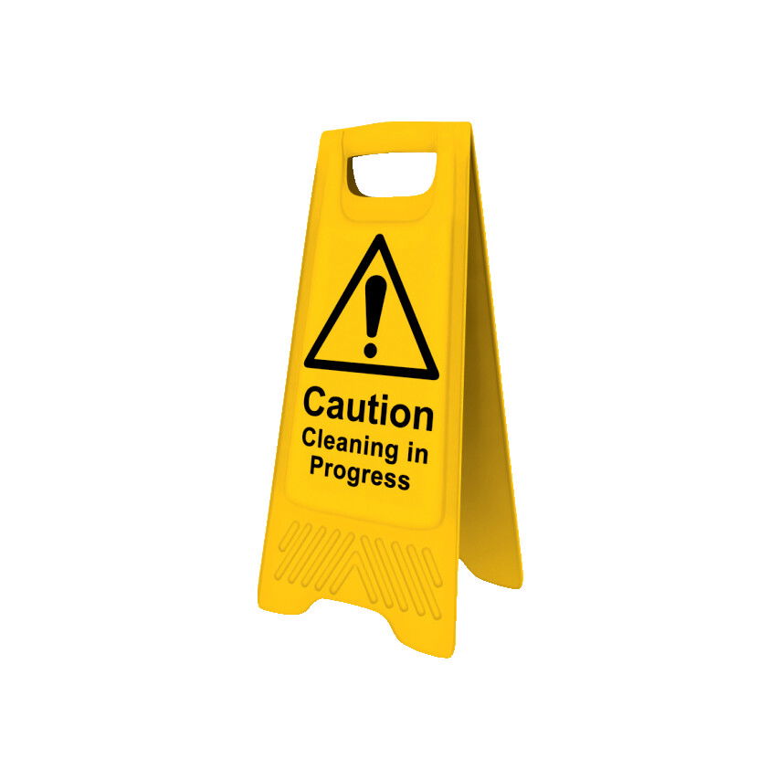IPARI MEGÁLLÍTÓ TÁBLA ANGOL SZÖVEG:  CAUTION CLEANING IN PROGRESS termék fő termékképe