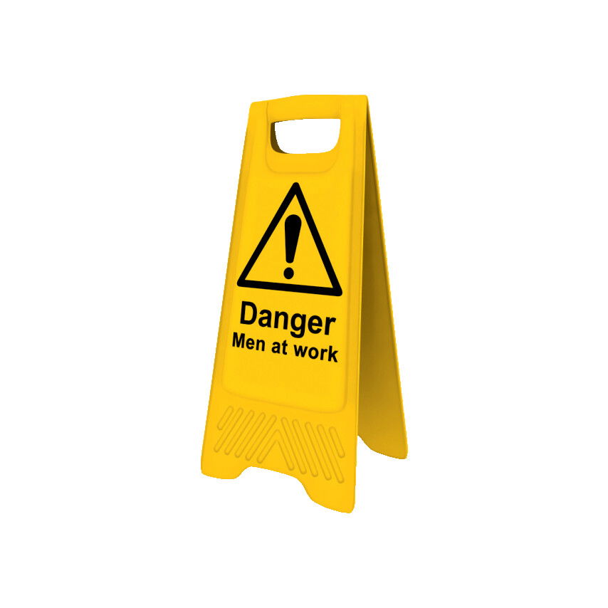 IPARI MEGÁLLÍTÓ TÁBLA ANGOL SZÖVEG:  DANGER MEN AT WORK termék fő termékképe