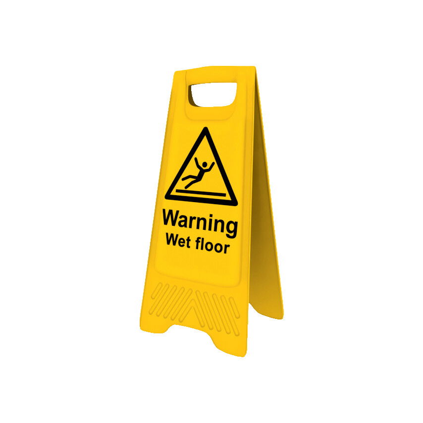 IPARI MEGÁLLÍTÓ TÁBLA ANGOL SZÖVEG:  WARNING WET FLOOR termék fő termékképe