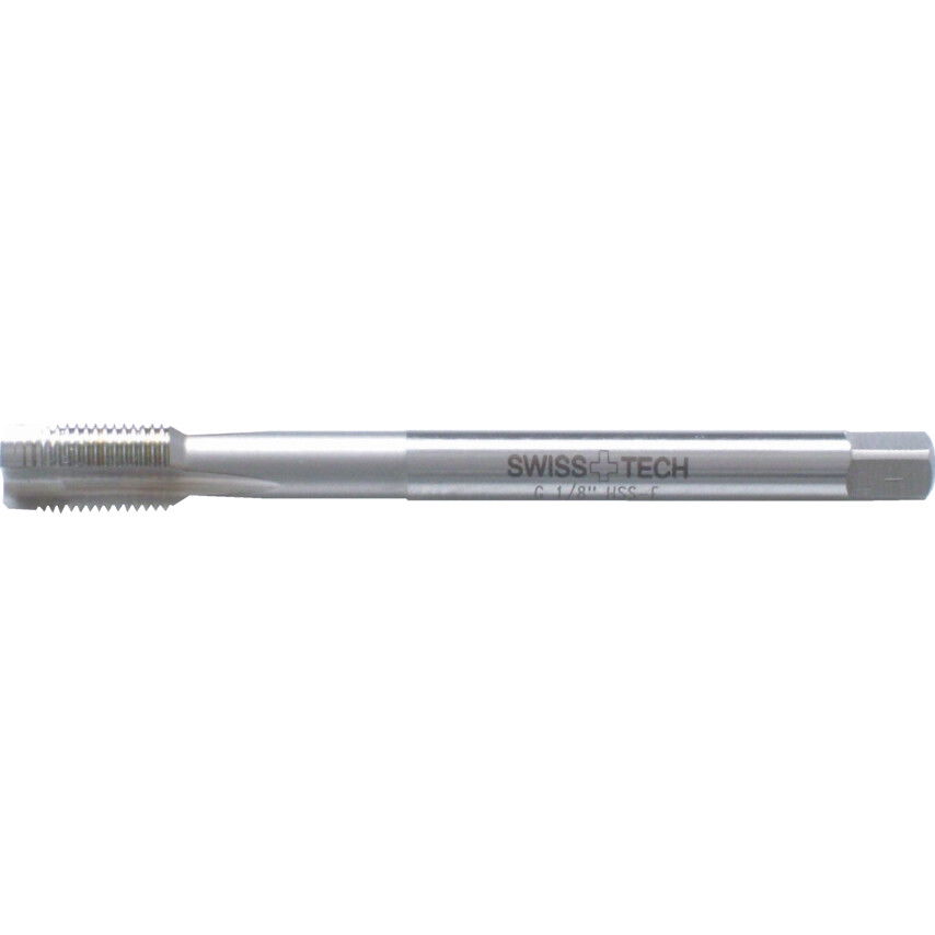 1/4"X19 BSP KÉK GYŰRŰS HSS-EV EGYENES HORNYÚ GÉPI MENETFÚRÓ termék fő termékképe