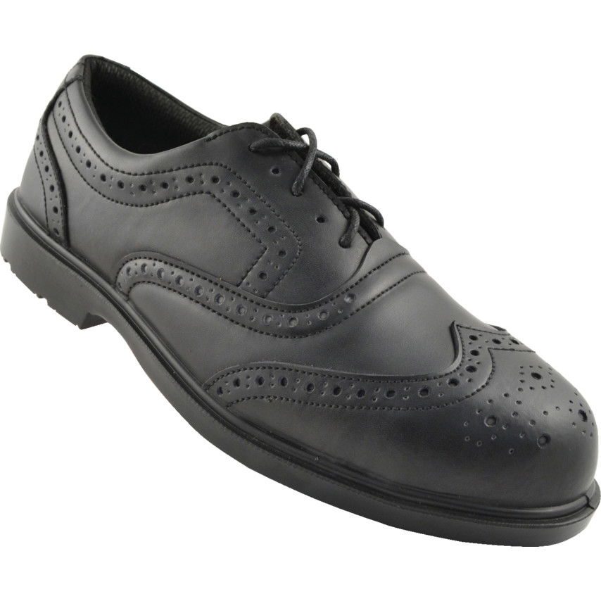 BIZTONSÁGI BROGUE CIPŐ FEKETE S3 SRC TALP SZ 8 termék fő termékképe
