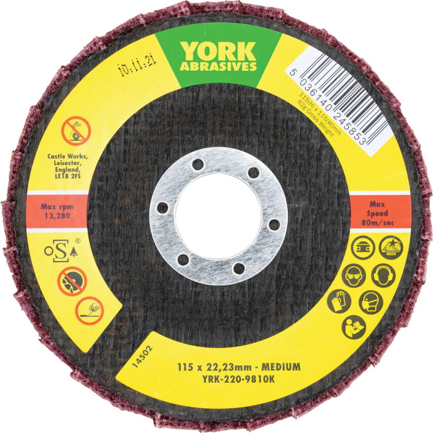 115X22 MM POLÍROZÓ LAMELLÁS CSISZOLÓKORONG KÖZEPES (M) termék fő termékképe