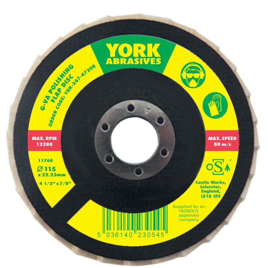 125X22.23MM G-VA POLÍROZÓ LAMELLÁS KORONG termék fő termékképe
