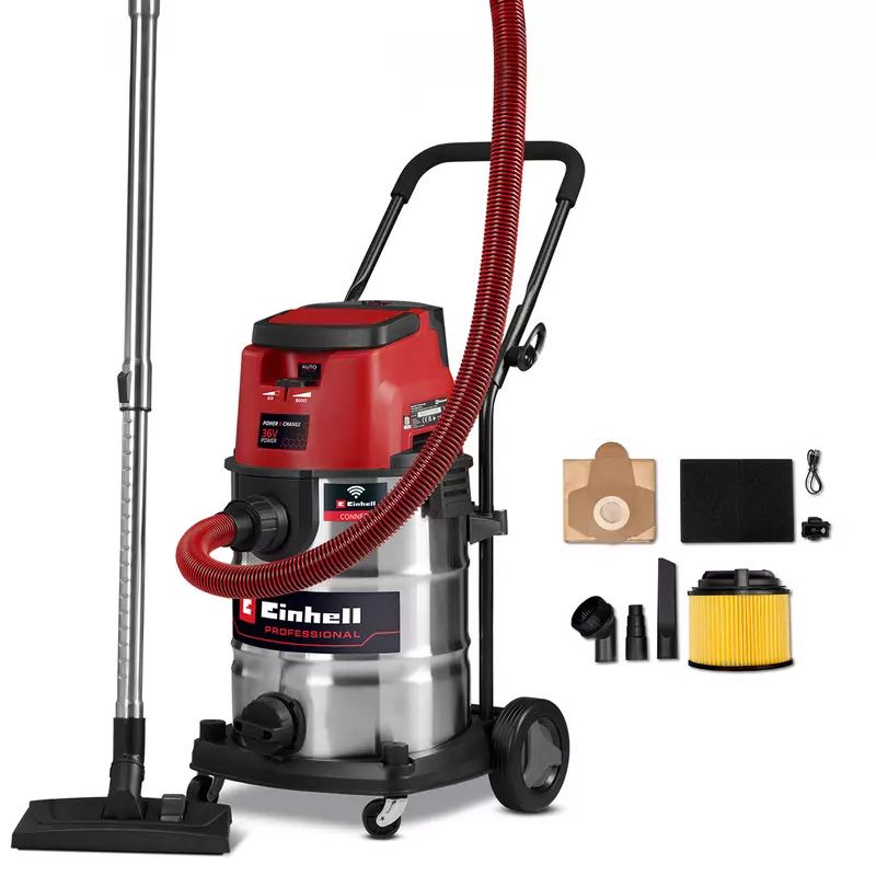 EINHELL TP-VC 36/30 S Auto-Solo akkus száraz-nedves porszívó (akku és töltő nélkül, kartonban) termék fő termékképe
