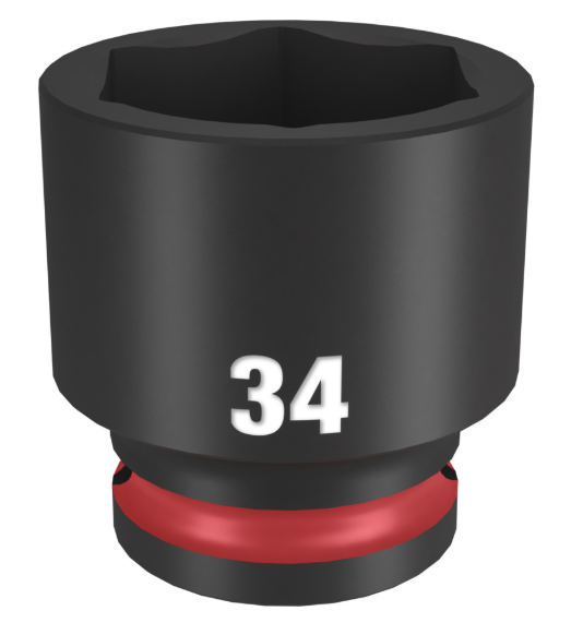Milwaukee Shockwave Impact Duty™ 1/2"-os gépi dugókulcs fej, rövid, 6-lapú, 34 mm termék fő termékképe