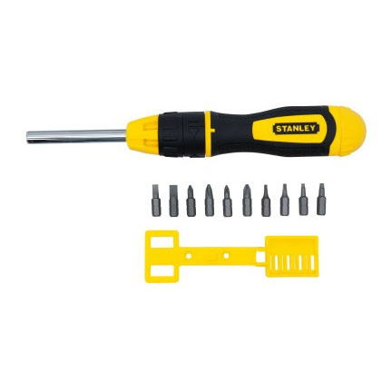 Stanley 0-68-010 Multibit racsnis csavarhúzó + 10 db behajtóhegy termék fő termékképe