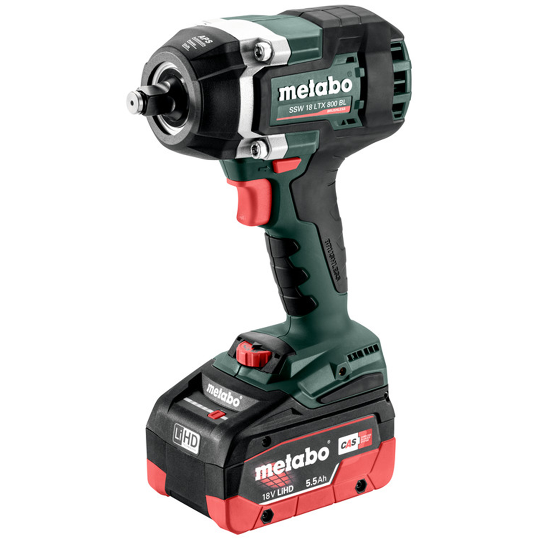METABO SSW 18 LTX 800 BL akkumulátoros ütvecsavarozó (2 x 5.5 Ah LiHD akkuval, metaBOX kofferben) termék fő termékképe