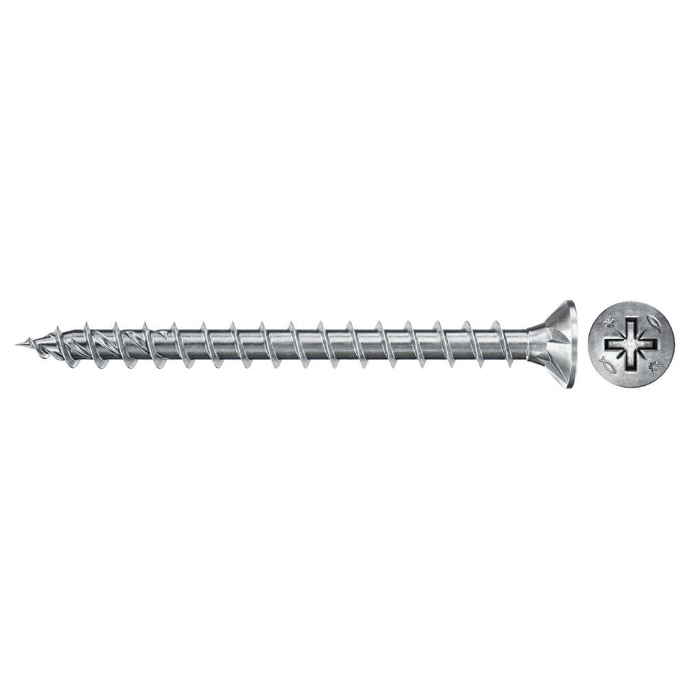 Fischer FPF II CZF 6.0 x 60 BC 200 süllyesztett fejű, kékre horganyzott végigmenetes csavar, PZ behajtással, 200 db/csomag termék fő termékképe